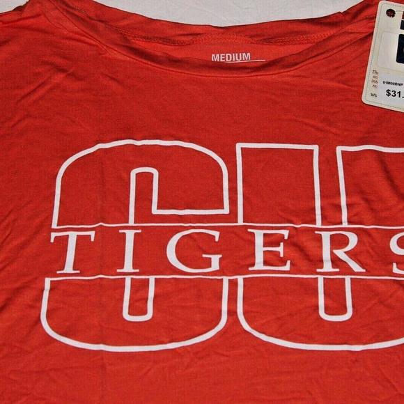 NWT WOMENS M or XL NCAA CLEMSON UNIVERSITY TIGERS ORANGE OVERSIZED TEE SHIRT - Picture 3 of 7
